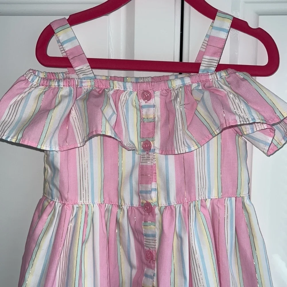 Penelope Mack off shoulder girls summer dress